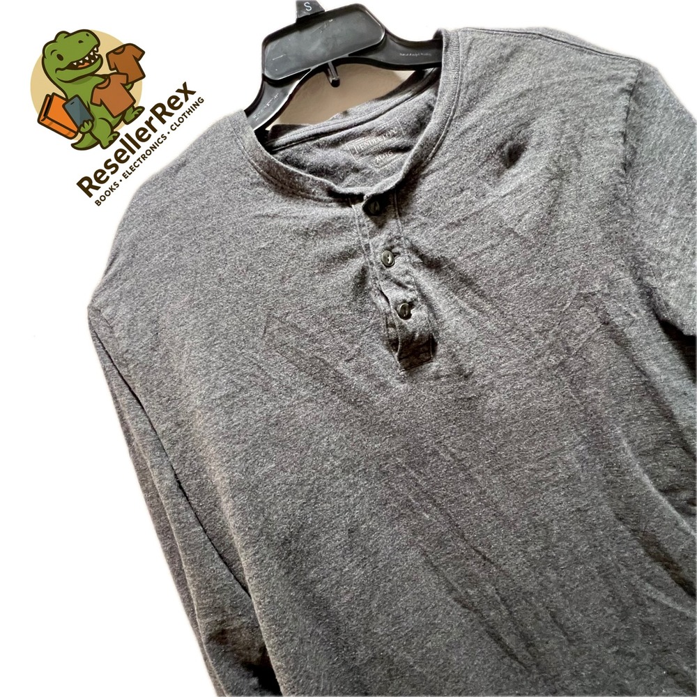 Pendleton Mens Gray Henley Long Sleeve Shirt Extra Large Casual Top‎